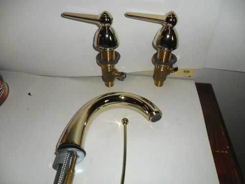 Hansgrohe 06673930 - Interaktiv Monsoon Polished Brass 4&#034;-12&#034; widespread faucet