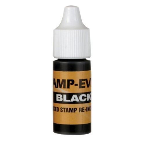 Stamp-Ever Pre-Inked Refill Ink, 7ml Bottle, Black (5027) New