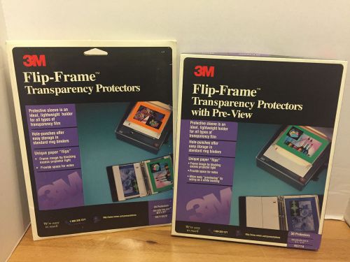 3M FLIP-FRAME &amp; TRANSPARENCY PROTECTORS RS7114 RS7110 RS7109 OVER 130 PIECES S