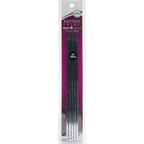 &#034;Cubics Platina Double Pointed Needles 8&#034;&#034;-Size 7/4.5mm&#034;
