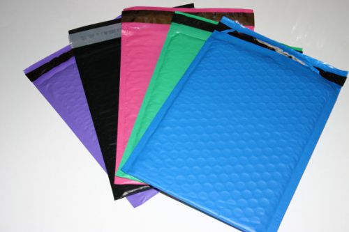 50 Combo BUBBLE MAILERS (6x9 inches) Mailing, Party, Favor CUTE - 10 each color
