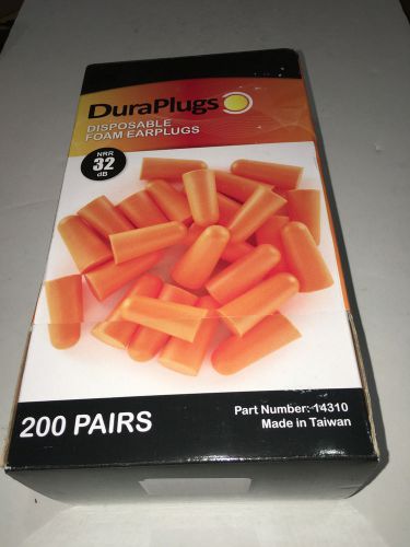200 PAIRS Duraplugs Disposable Foam EarPlugs NRR32 dB (FAST FREE SHIPPING)