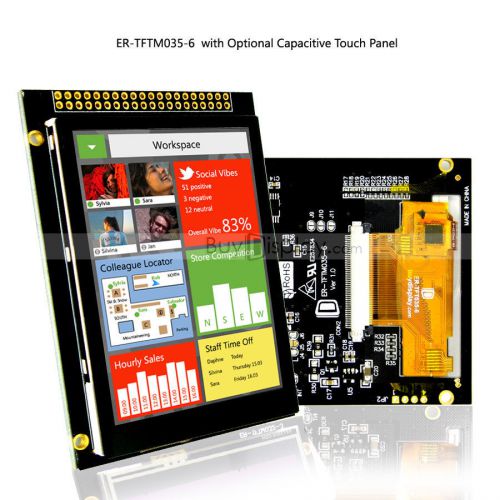 3.5&#034; TFT LCD Display w/Capacitive Touch Panel Screen,Breakout Board,Tutorial