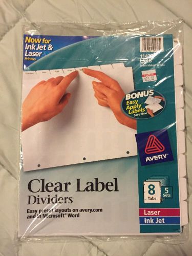 Clear Label Dividers