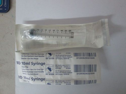 BD New Sterile 10ml syringe, 40 in a box