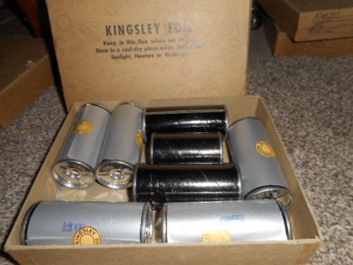 5 Rolls Silver Foil For Kingsley Type Set Hot Stamp Foil Embossing Machine