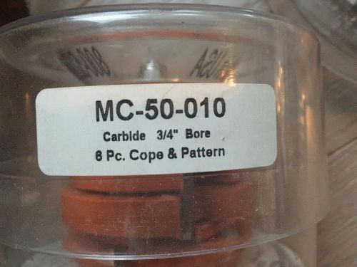 Freeborn mc-50-010 carbide 3/4&#034; bore 6 piece cope and pattern for sale
