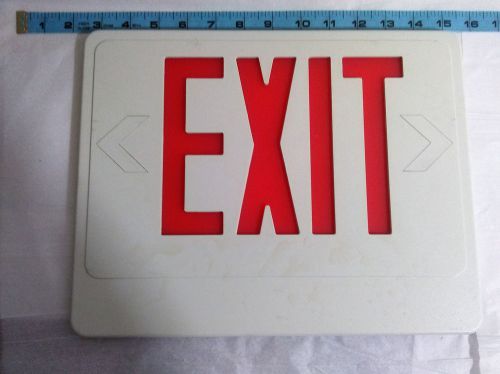 Exit Sign Lithonia Lighting **SET OF 2** Plastic &#034;EXIT&#034; Sign Covers