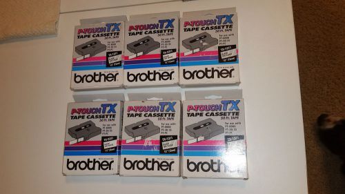 Lot Of 6 Brother P-Touch TX-2311 Cartridges.  new