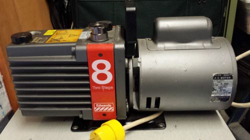 Edwards e2m9 two stage vacuum pump 220vac for sale