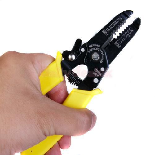 Precision wire stripper cutter plier repair kit yellow for sale