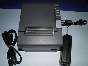 Epson tm-t88iv  m129h thermal pos receipt printer ethernet w power supply for sale