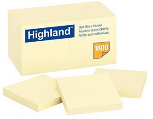 Highland notes, 3 x 3-inches, yellow, case of 18 dozens for sale