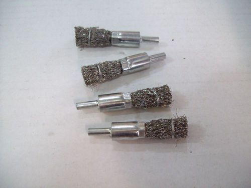 Set of Four Wire Brush Drill Attachments Set  Rust removal