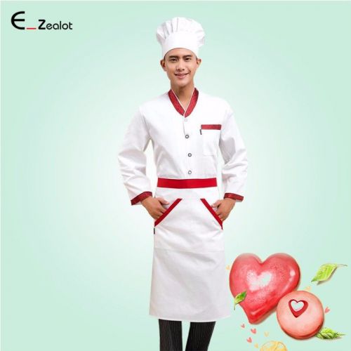 1pc cotton apron restaurant kitchen apron unisex women/men waiter chef apron for sale