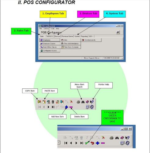 Micros 3700 POS Manual - POS Configurator Programming - w/ 2GB USB Thumb Drive