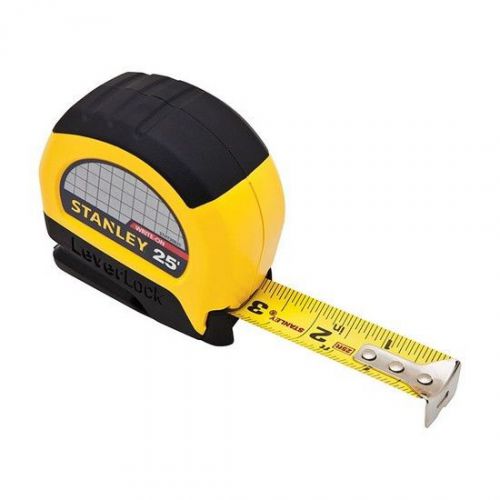 Stanley stht30825 leverlock 25&#039; tape rule w/7&#039; blade standout &amp; anti glare blade for sale