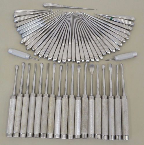 58 PCS Curette, Periosteal Elevator Surgical Instruments (12644)