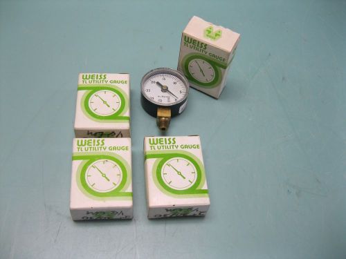 Lot (4) weiss 30/0 in. hg vacuum gauge 2&#034; face tl45v new l19 (2120) for sale