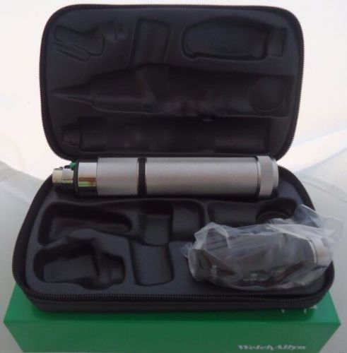 NEW Welch Allyn 3.5v Coaxial Ophthalmoscope Set w/ Battery Handle &amp; Case #11770