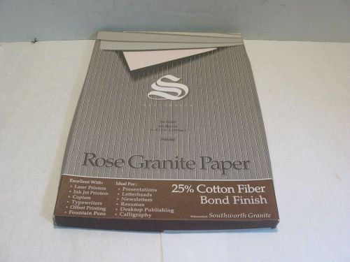 Southworth Rose Granite Paper Rose, 65 Count P954M