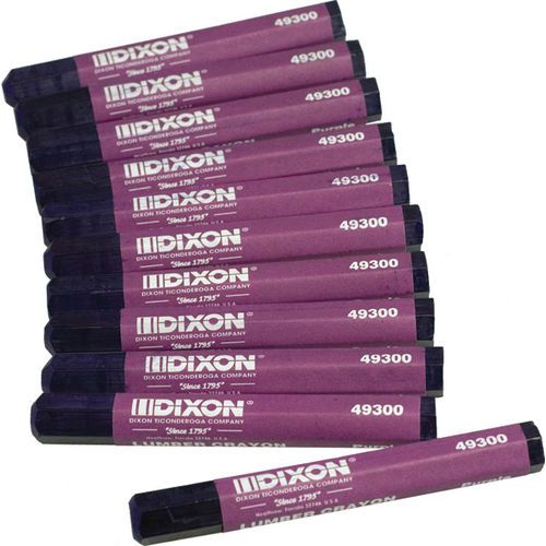 Dixon 1/2&#034; hexagonal lumber crayons box of 12, many colors! for sale