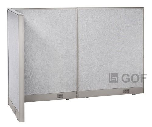 GOF L-Shaped Freestanding Partition 36D x 72W x 48H /Office, Room Divider 3&#039;x6&#039;