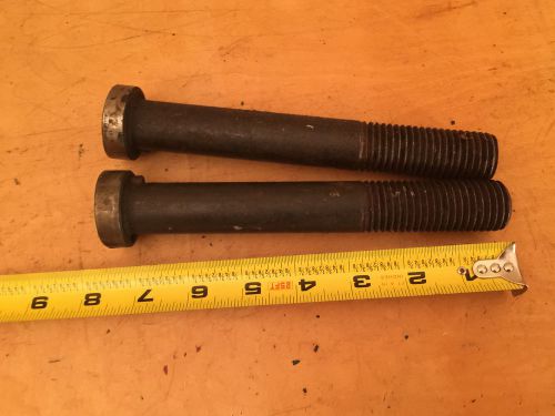 (two) 1&#034; x 7&#034;  hydraulic cylinder bolt pin - hardened steel for sale