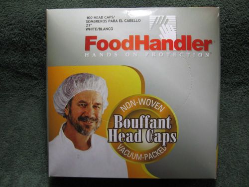 FOODHANDLER Bouffant Head Caps-Non Woven-Food Service Hair Net-Food Safety-Diner