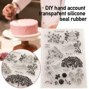 Clear Silicone Stamps Transparent Rubber Cling Seals Scrapbook Card 14x18cm A