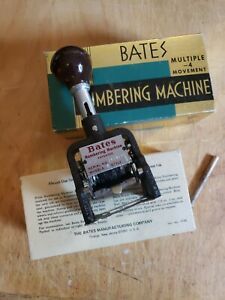 Bates Numbering Machine Standard Movement 6 Wheel Style E Stamper
