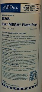 MEGA Plate Etch ABDICK BRAND ONE QUART BOTTLE