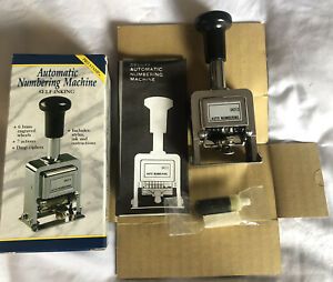 ROGERS AUTOMATIC NUMBERING STAMP MACHINE Vintage 1993