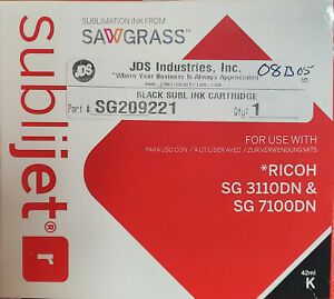 Sawgrass SUBLIJET-R Sublimation Ink Black For RICOH SG3110DN SG7110DN 05/31/21