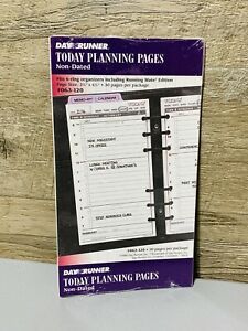 Vintage - 1994 Day Runner Today Planning Pages 30 pages per pack , fits 6 ring