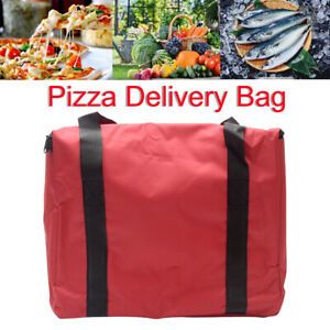 Pizza Delivery Bag Oxford Cloth Insulated Food Storage Holder Waterproof Picnic