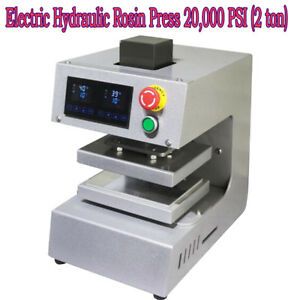 110V Electric Hydraulic Rosin Press 6 x 8 Platen, Solventless 20,000 PSI (2 ton)