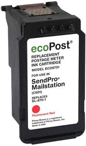 ecoPost Brand Remanufactured Postage Meter Cartridge for Pitney Bowes SL-870-1 |