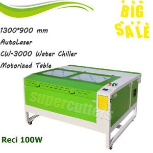Reci 100W Chiller CO2 Laser Cutter 51”x36” Two Way Pass Through Bluewhite Color