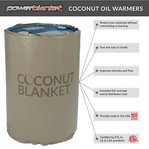 CN55  55-Gallon Drum Coconut Oil Heating Blanket, 100°F, 120V, 400 / 800 Watts