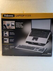 Fellowes Designer Suites Laptop Riser Black 4x13x11 80384 NIB