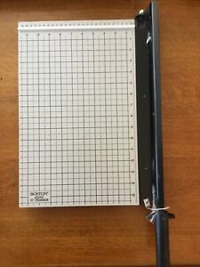 Vintage Boston #26915 15&#034; Paper Cutter Guillotine Style Trimmer  Fast Shipping