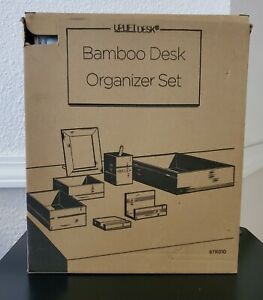 UPLIFT DESK Bamboo Desk Organizer Set