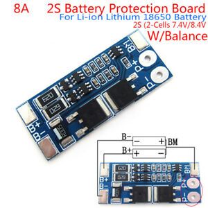 2S 8A 7.4V balance 18650 Li-ion Lithium Battery BMS charger protection board  SC