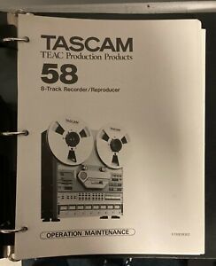 TEAC/Tascam 58 owners/maintenance manual