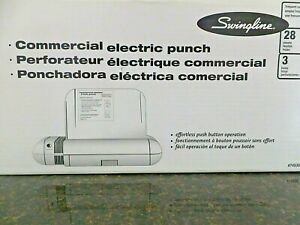 Swingline Commercial Electric Punch #74535 28 Sheets 3 Hole Punch Model #535 New
