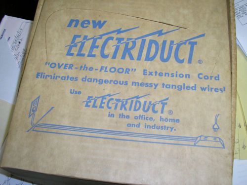 ELECTRIDUCT FLAT EXTENSION CORD 4 FEET LONG , COMPLETE WITH PLUG &amp; OUTLET