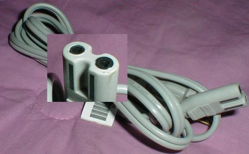 Ac power cord figure 8 infinity rounded universal 2 wire 2-pin 7amp new for sale