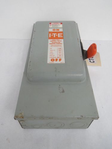 ITE FK362 60A AMP 600V-AC 3P FUSIBLE DISCONNECT SWITCH B442198