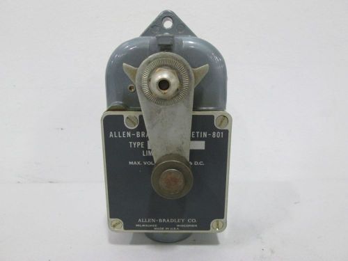 New allen bradley 801-as02-1x roller lever limit switch ser a 600v-ac/dc d296333 for sale